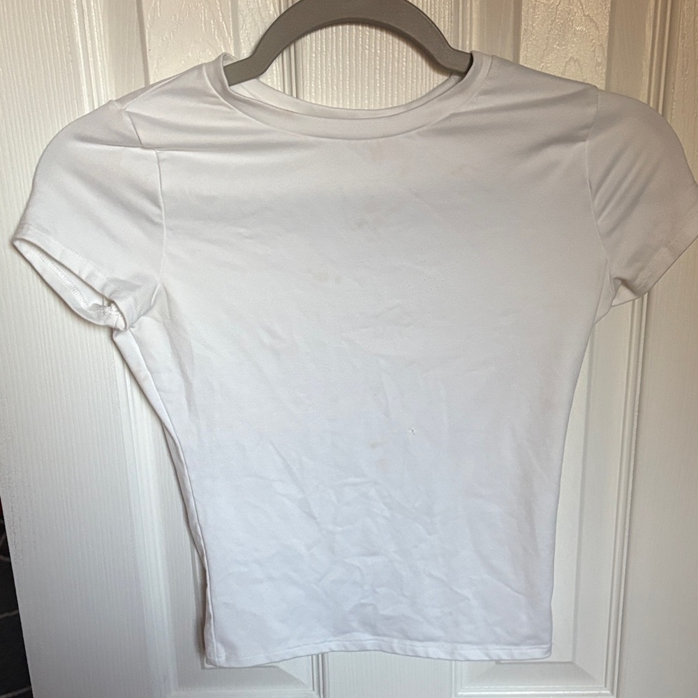 Hollister White Short Sleeve Tee